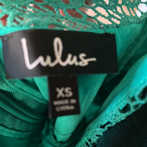 NWT Green Lace Midi Dress - Picture 6 of 8